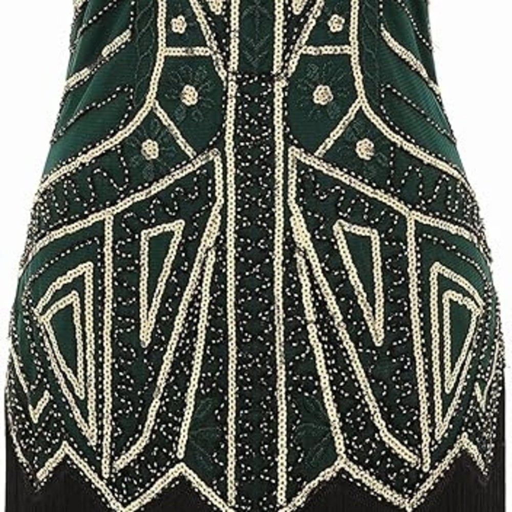 NWT BABEYOND Women's Flapper 1920s Beaded Fringed Dress- 5XL- READ DESCRIPTION - Picture 5 of 10